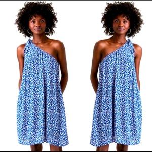 American Eagle Floral One Shoulder Shift Dress